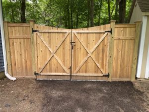Wooden Security Gate Installed by Reliable Fence