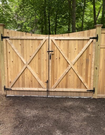 Wooden Security Gate Installed by Reliable Fence